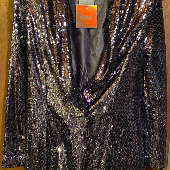 Missguided Sequin Blazer Dress - Picture 2 of 6